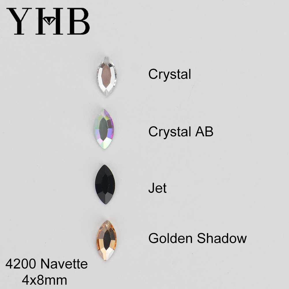 Platinum 8280 - Cristalli YHB Glitter, strass a forma