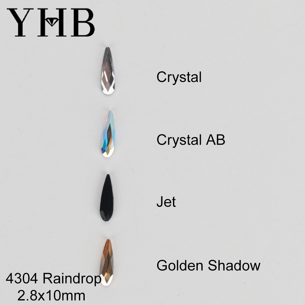Platinum 8280 - Strass a forma di goccia YHB