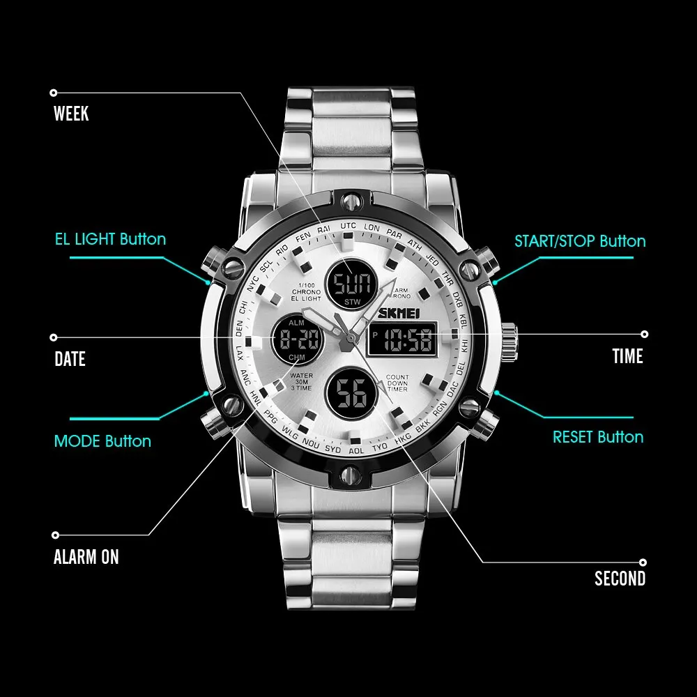 Skmei 1389 Orologio Digitale c - Gold 6138 recensione e prezzo
